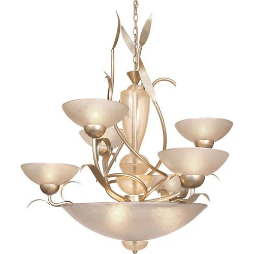 Autumn Wood Silver Nine-Light Chandelier - Image 1