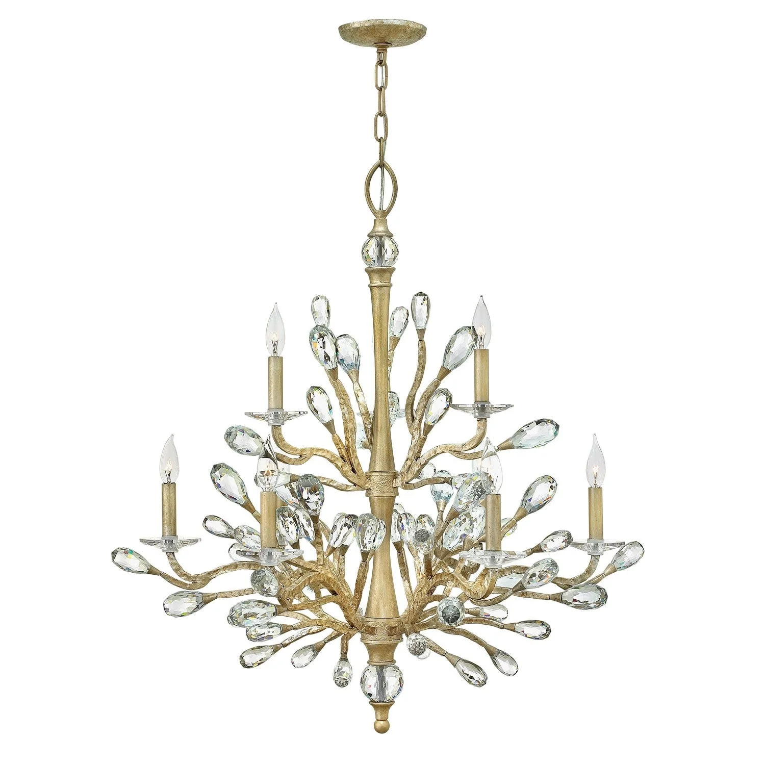 Nine-Light Two Tier Chandelier - Image 1