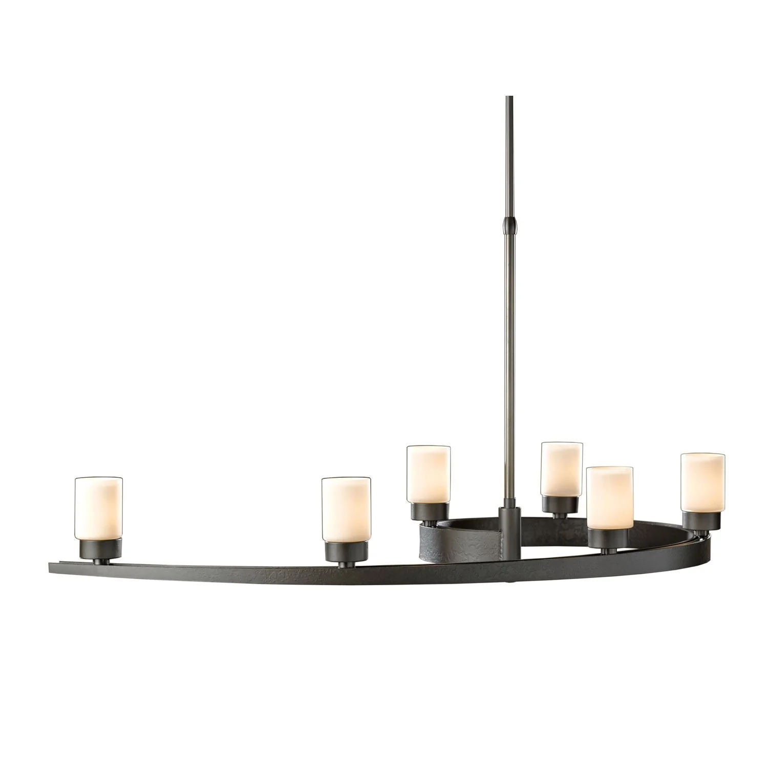 Six-Light Chandelier with Pearl Glass - Image 1