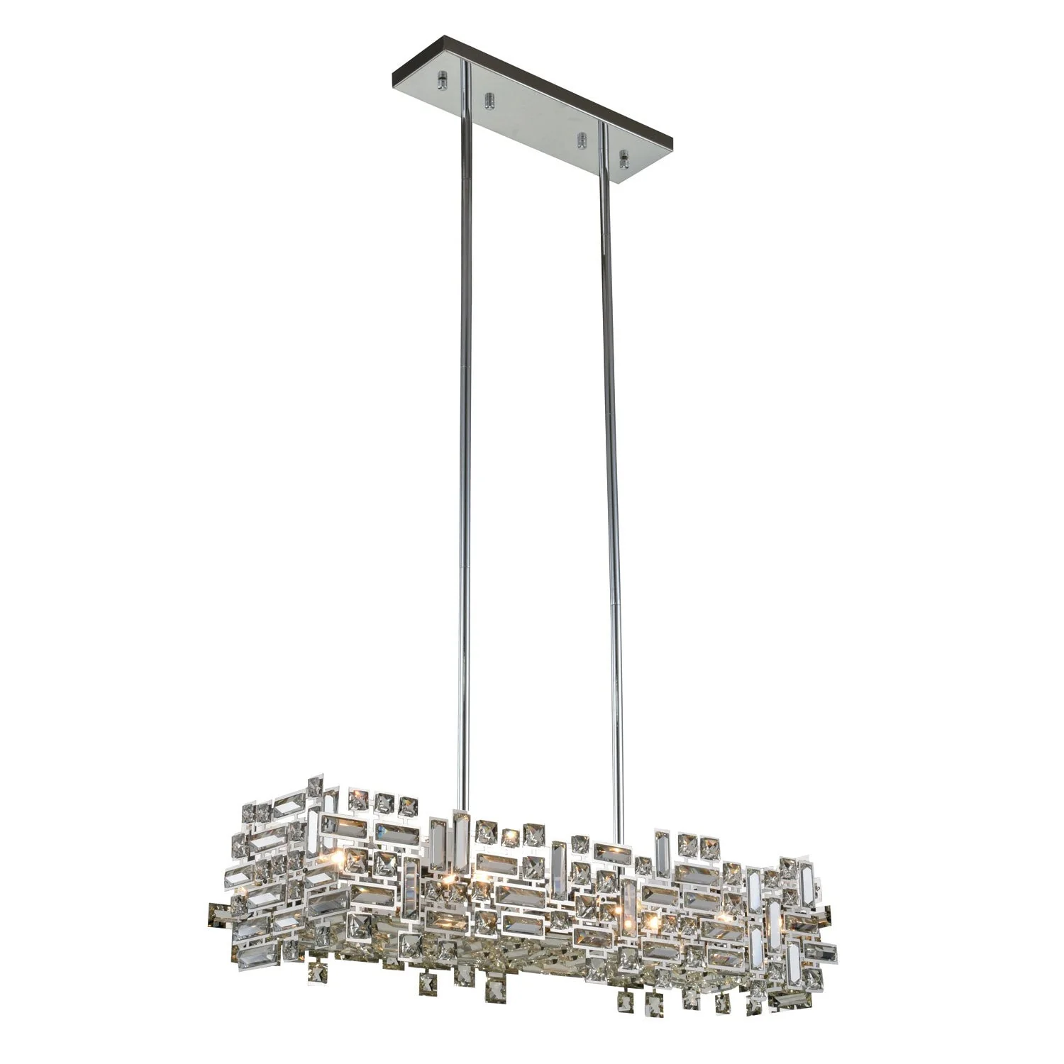Picasso Chrome 35-Inch Six-Light Pendant - Image 1