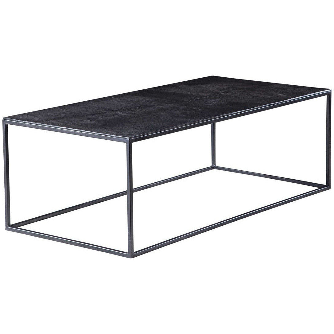 Uttermost Coreene Antiqued Bronze With Aged Black Iron Modern Coffee Table - Image 2