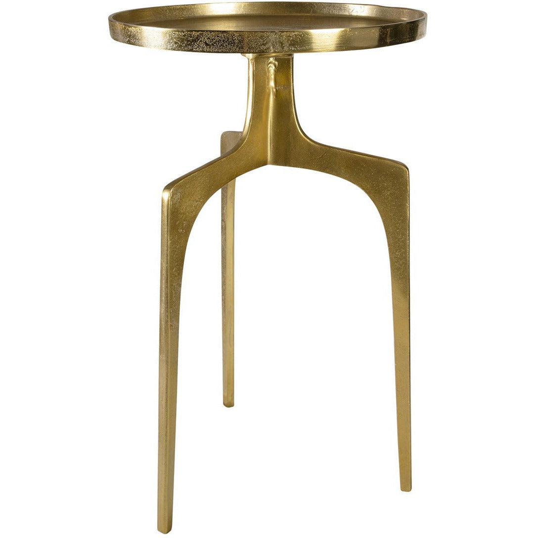 Uttermost Kenna Textured Soft Gold Modern Accent Table - Image 2