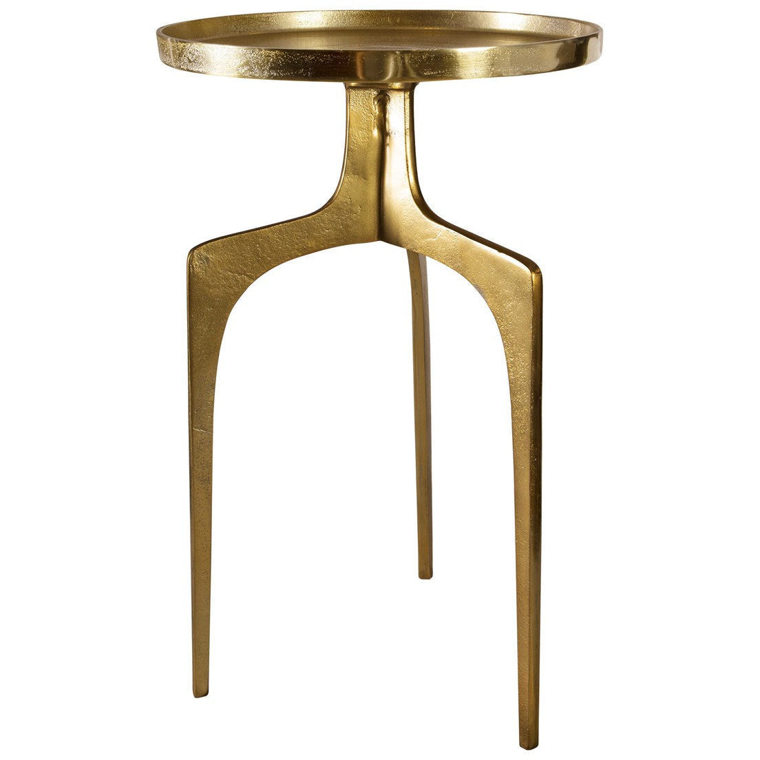 Uttermost Kenna Textured Soft Gold Modern Accent Table - Image 3