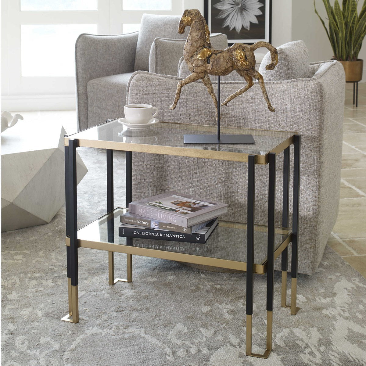 Allegretto Six-Light Chandelier in Burnished Gold Leaf Finish - Image 1