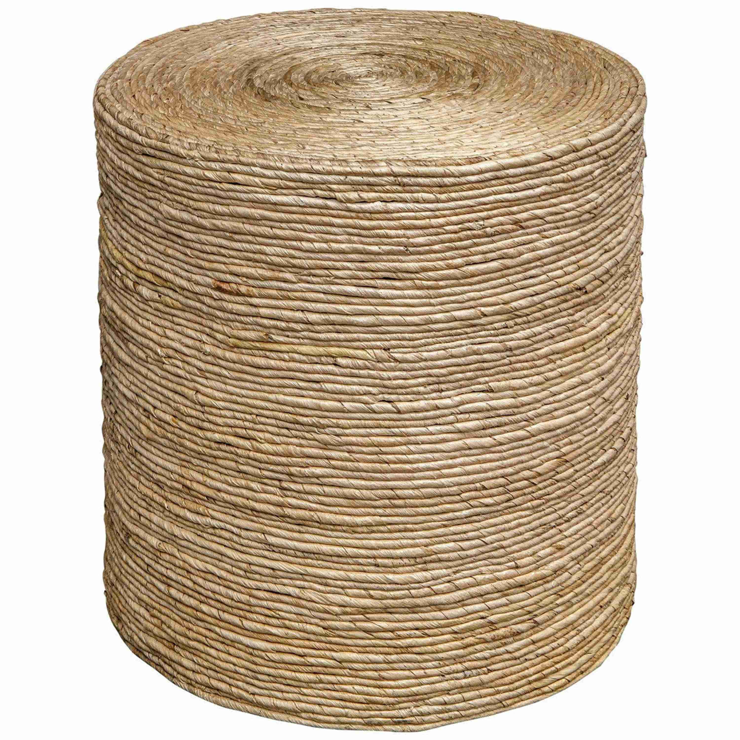 Uttermost Rora Natural Woven Banana Plant Wrapped Coastal Style Round Accent Table - Image 2