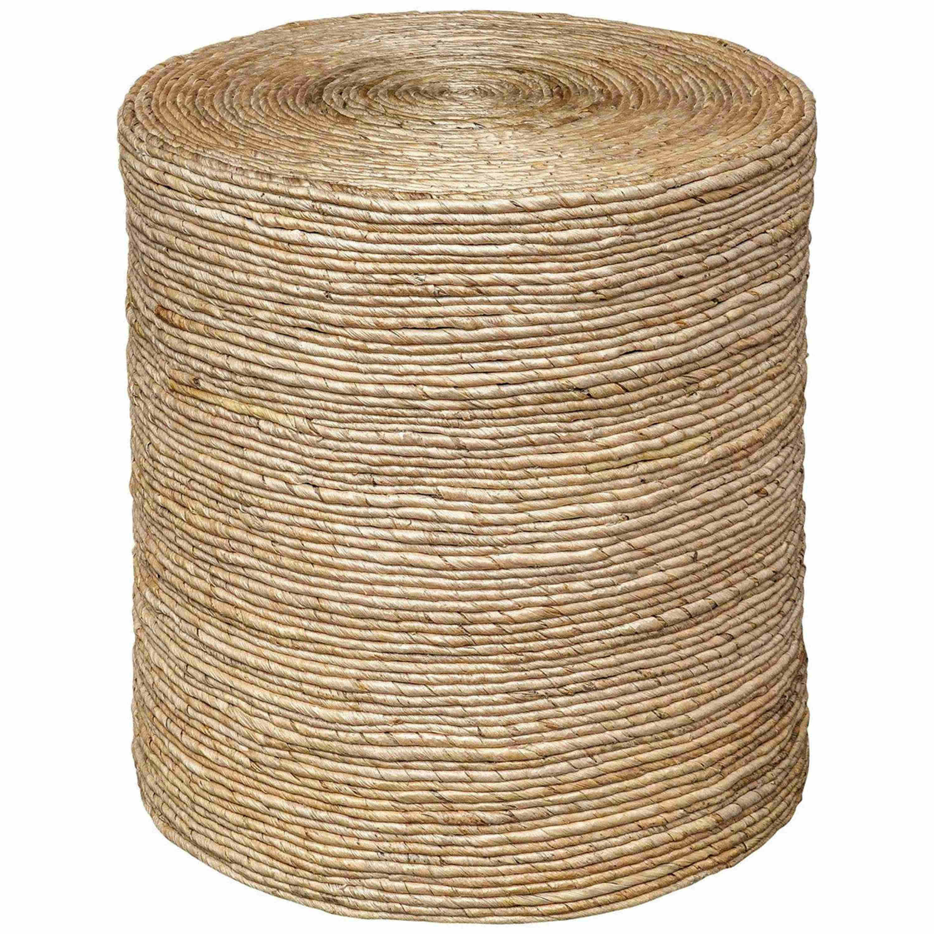 Uttermost Rora Natural Woven Banana Plant Wrapped Coastal Style Round Accent Table - Image 3