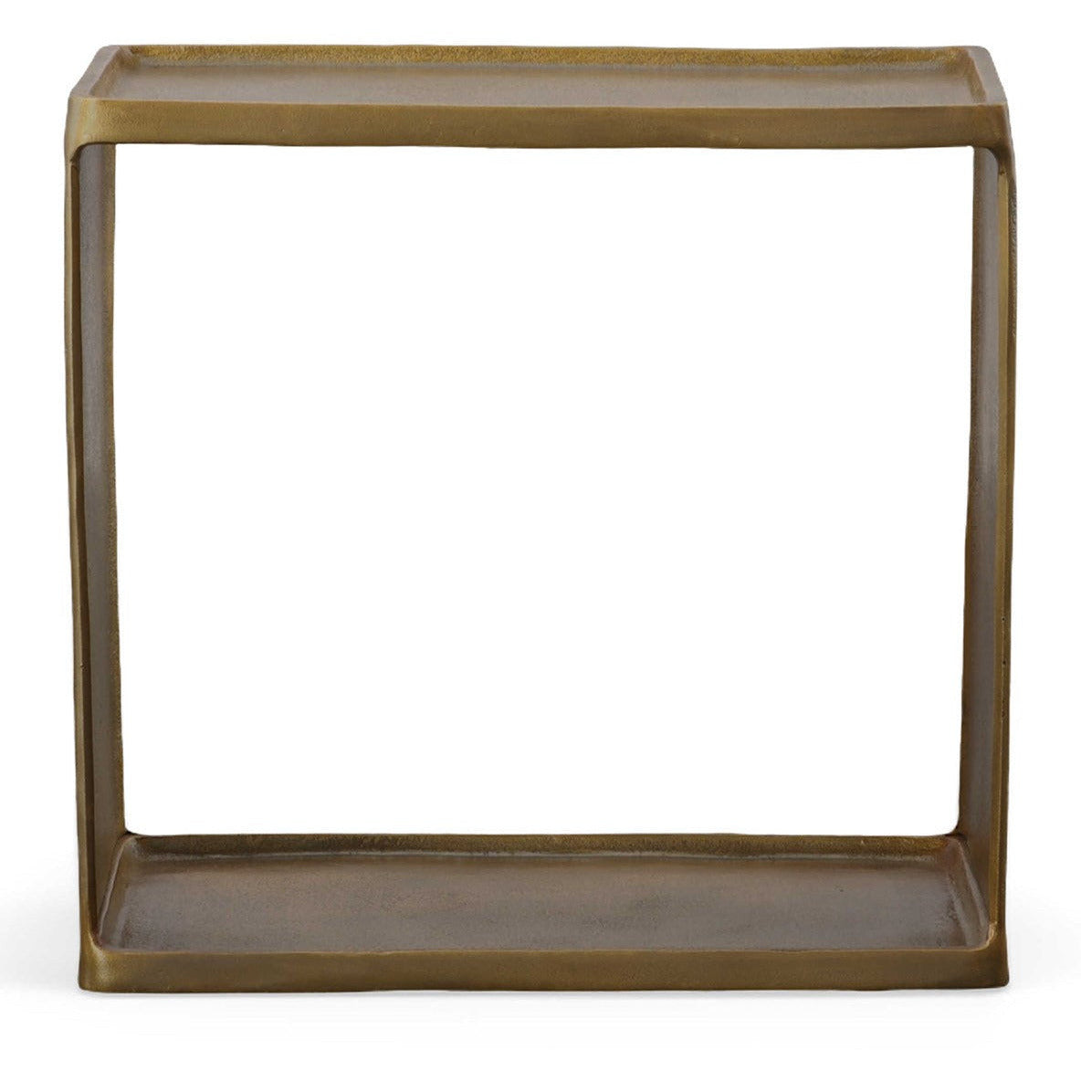 Uttermost Derwent Antique Brass Modern Side Table - Image 3