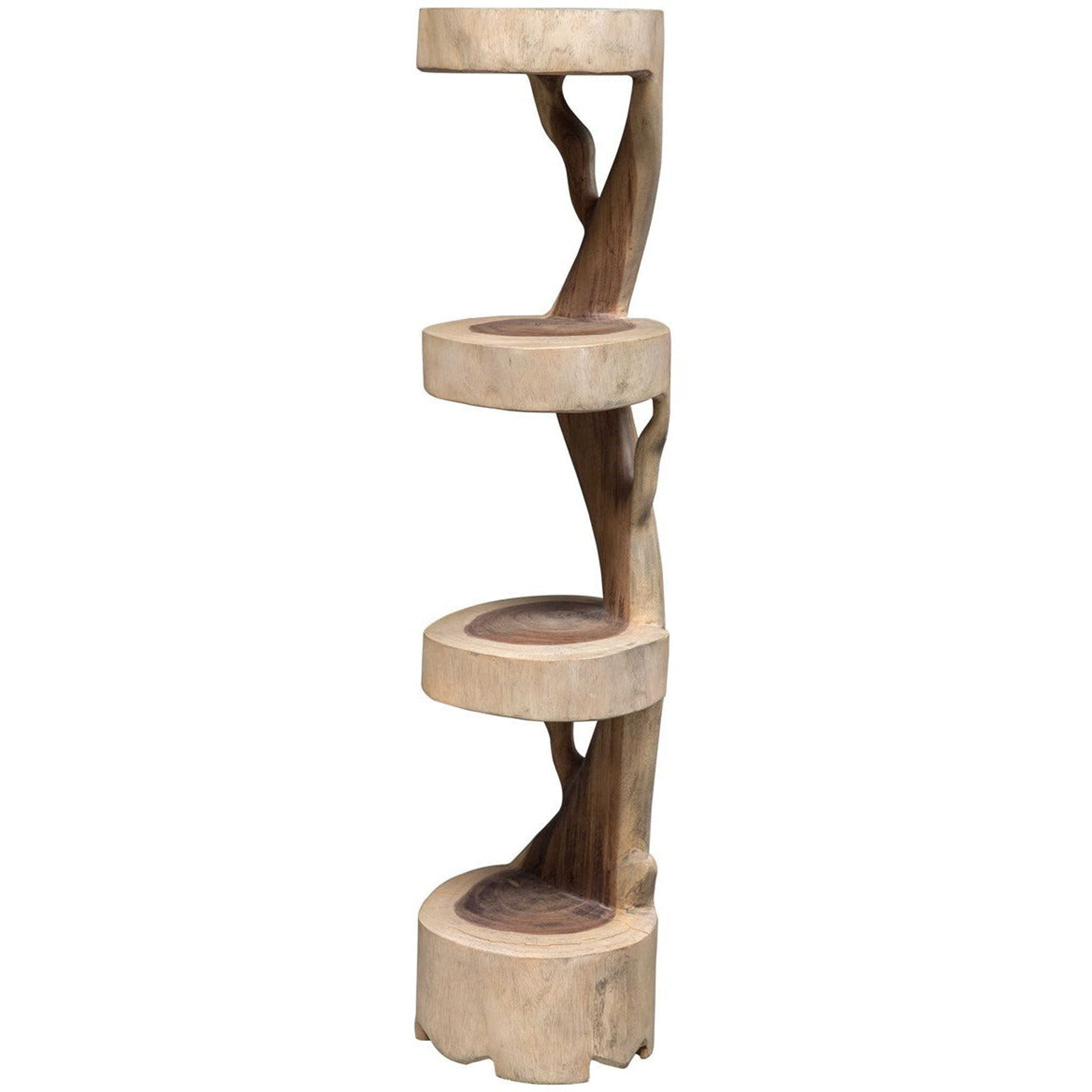 Uttermost Rubia Suar Wood Rustic Modern Plant Stand - Image 2