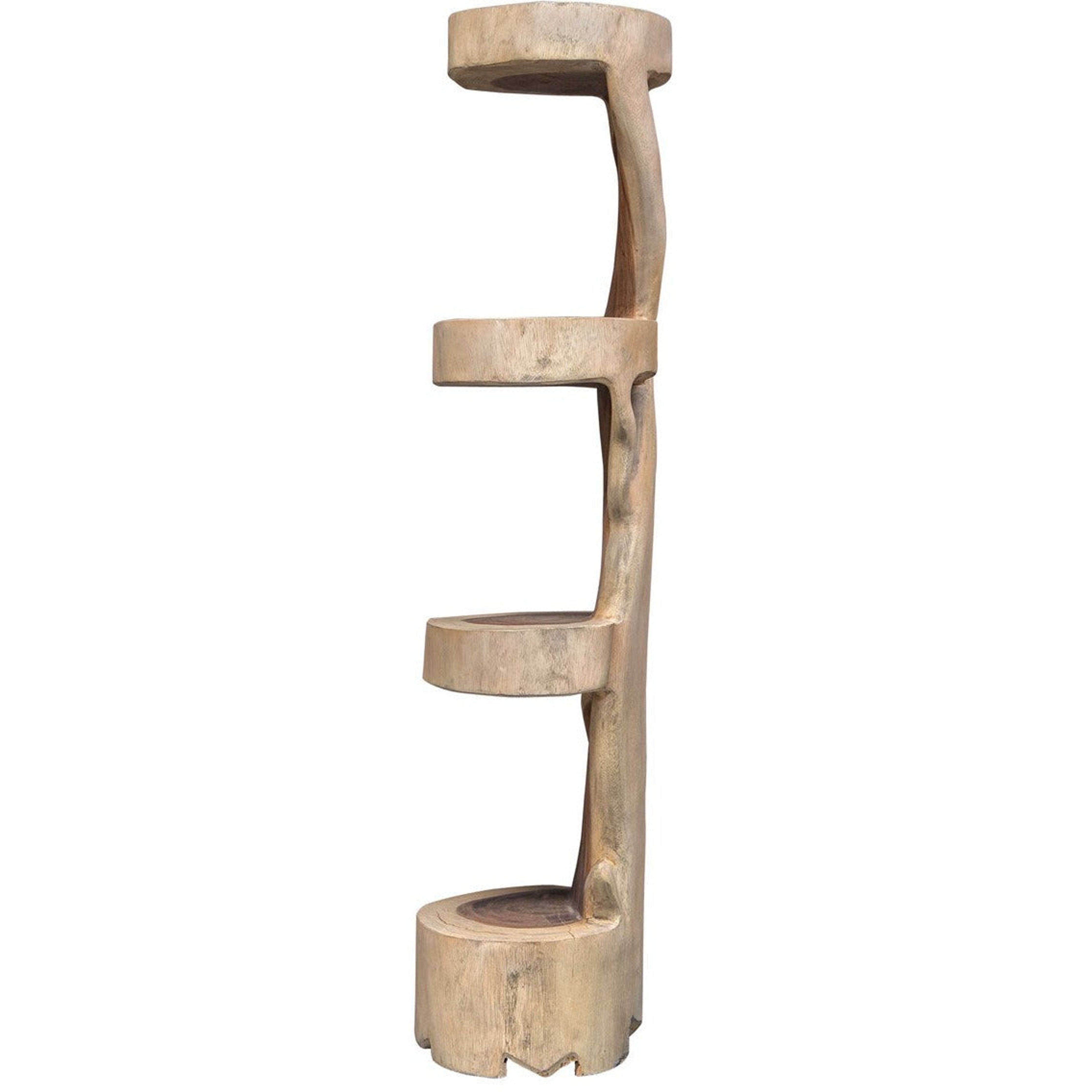 Uttermost Rubia Suar Wood Rustic Modern Plant Stand - Image 3