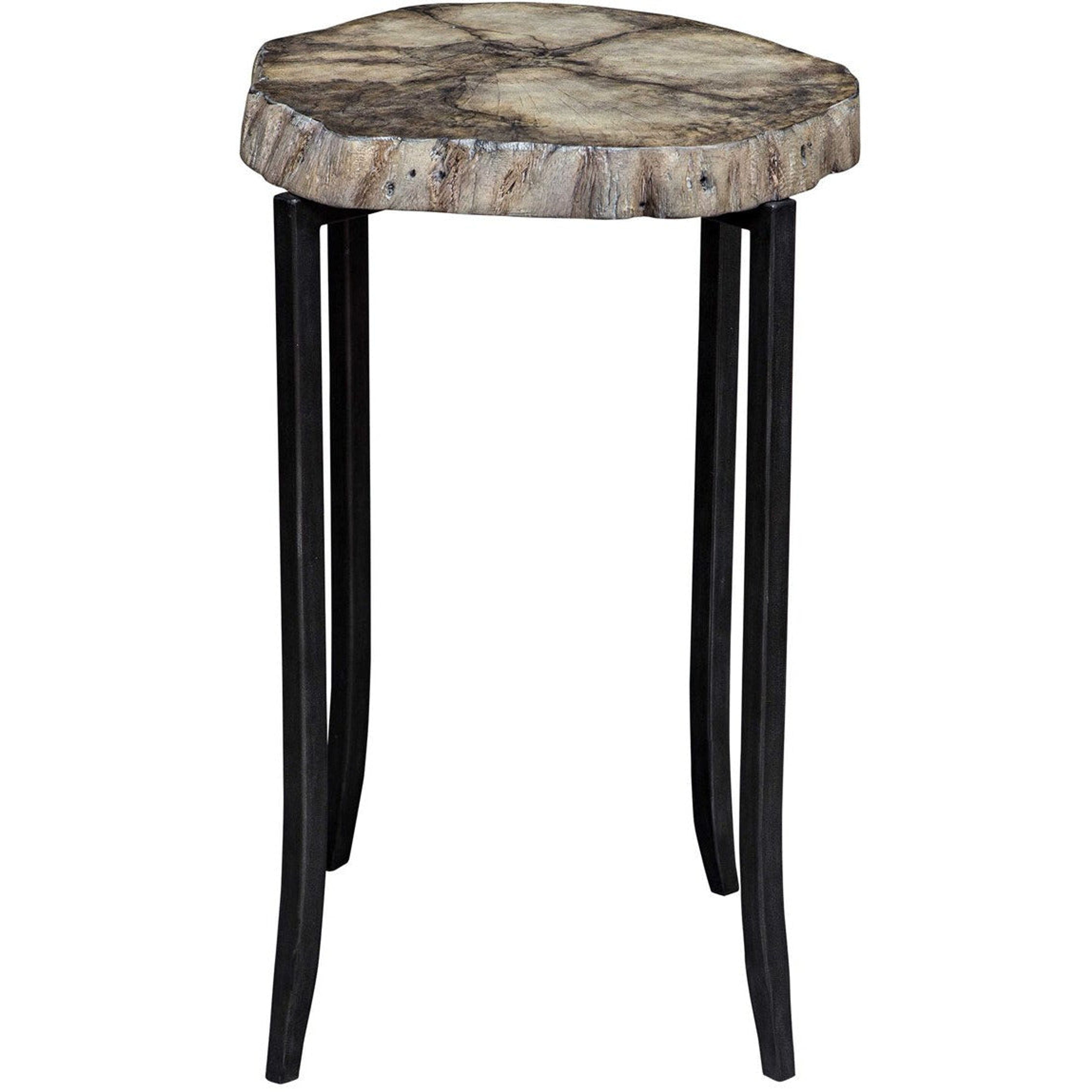 Uttermost Stiles Suar Wood Live Edge Rustic Modern Accent Table - Image 1