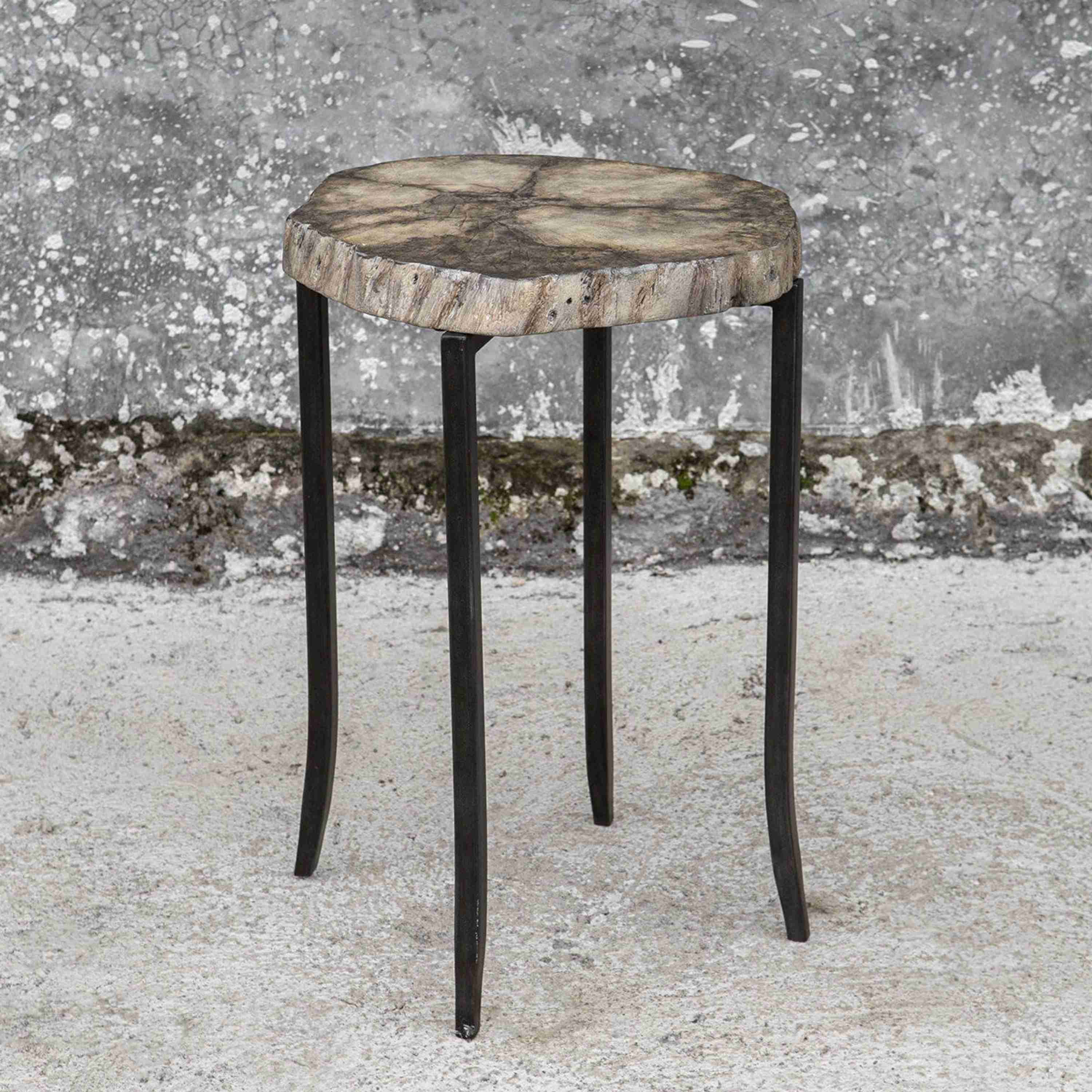 Uttermost Stiles Suar Wood Live Edge Rustic Modern Accent Table - Image 3
