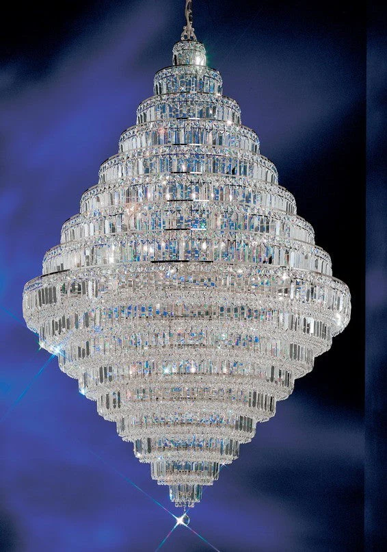 30 Lights crystal chandelier with crystalique-plus crystal and chrome finish - Image 1