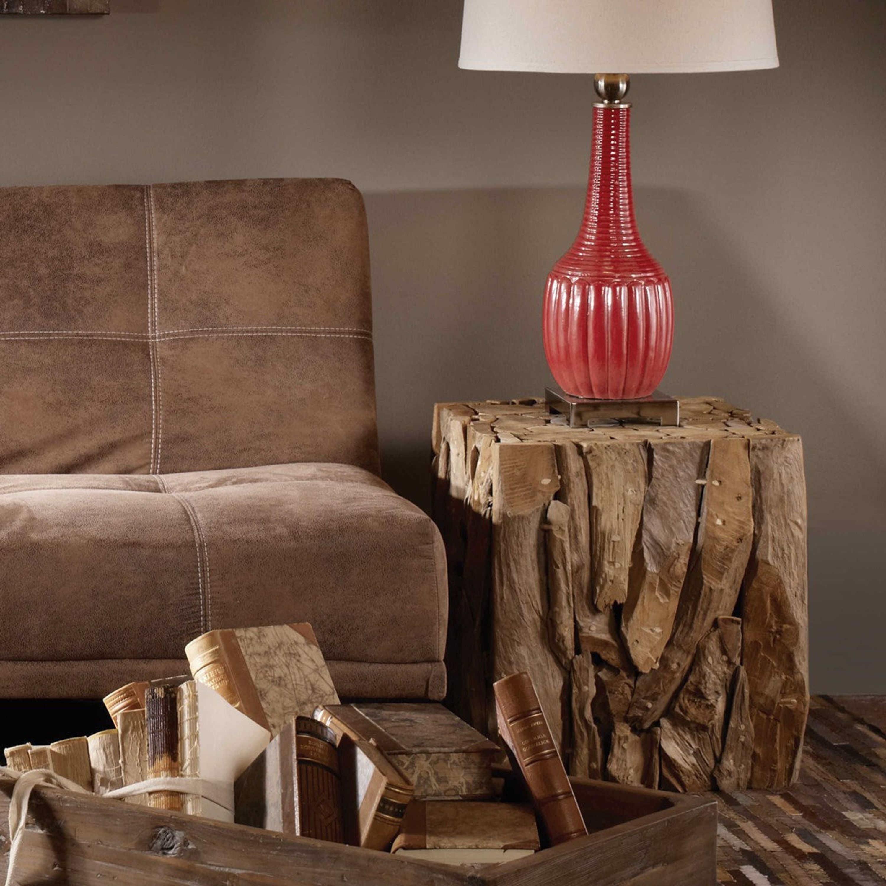 Uttermost Teak Root Natural Teak Wood Organic Modern Bunching Cube Table - Image 3