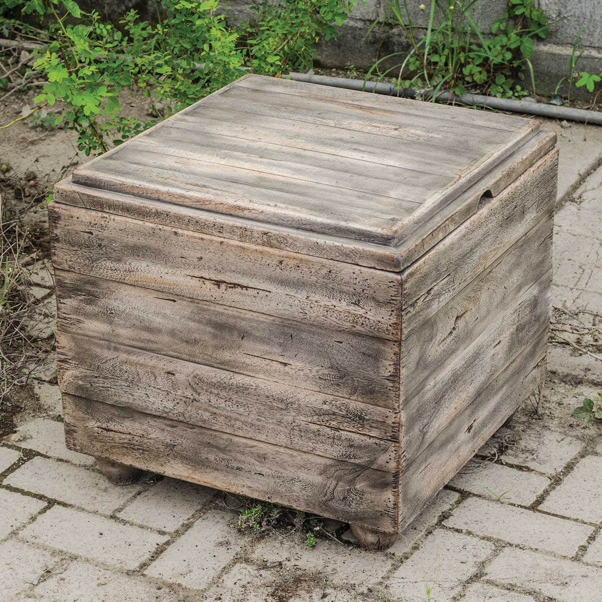 Uttermost Avner Mango Wood Cube Accent Table - Image 2