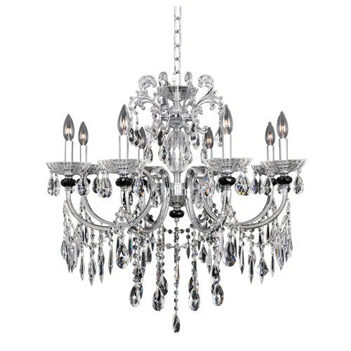Eight-Light Chandelier with Firenze Clear Crystal - Image 1