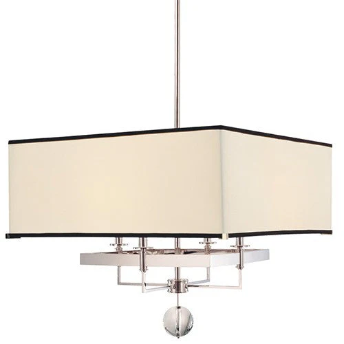 Polished Nickel 24-Inch Four-Light Pendant - Image 1