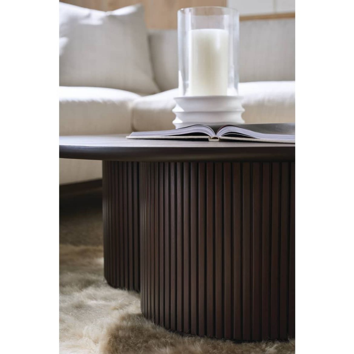 Rowe Furniture Kindred Round Coffee Table ~ Godiva Finish - Image 2