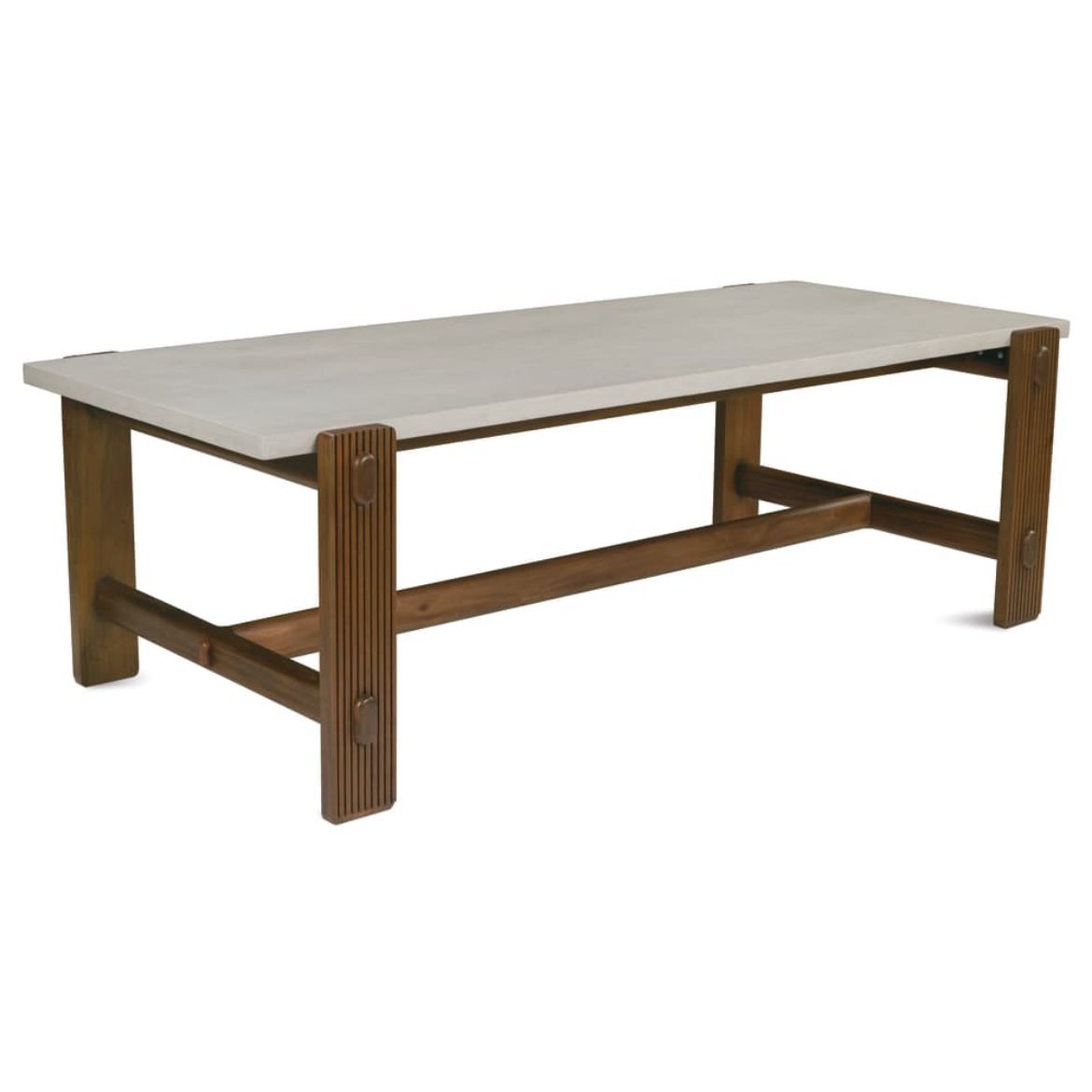 Rowe Furniture Kindred Rectangle Wood Dining Table ~ Mineral Top in Sesame Finish - Image 3