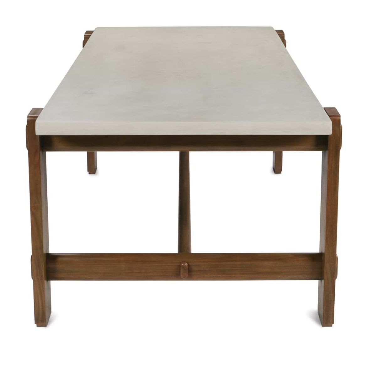 Rowe Furniture Kindred Rectangle Wood Dining Table ~ Mineral Top in Sesame Finish - Image 2