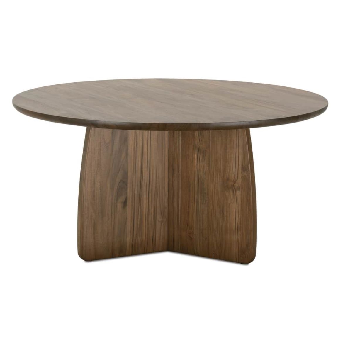 Rowe Furniture Nova Round Teak Wood Dining Table - Image 2