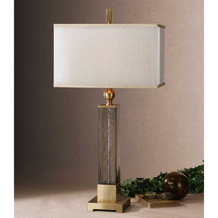 Uttermost Caecilia Textured Amber Glass Table Lamp - Image 2
