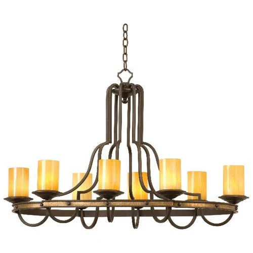 Kalco Lighting Durango Eight-Light Rectangular Chandelier - Image 1