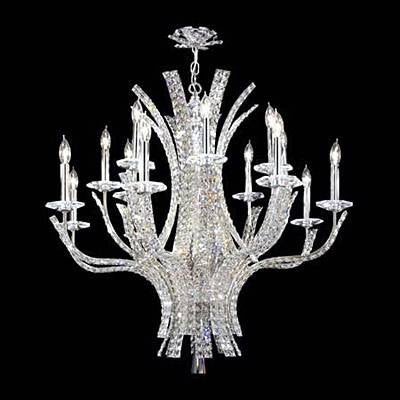 Polished chrome 16 Light crystal Chandelier - Image 1