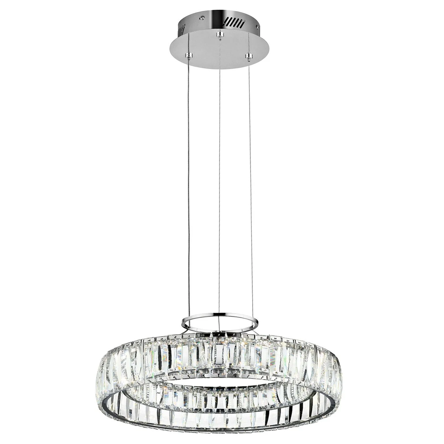 Chrome One-Light LED Pendant - Image 1