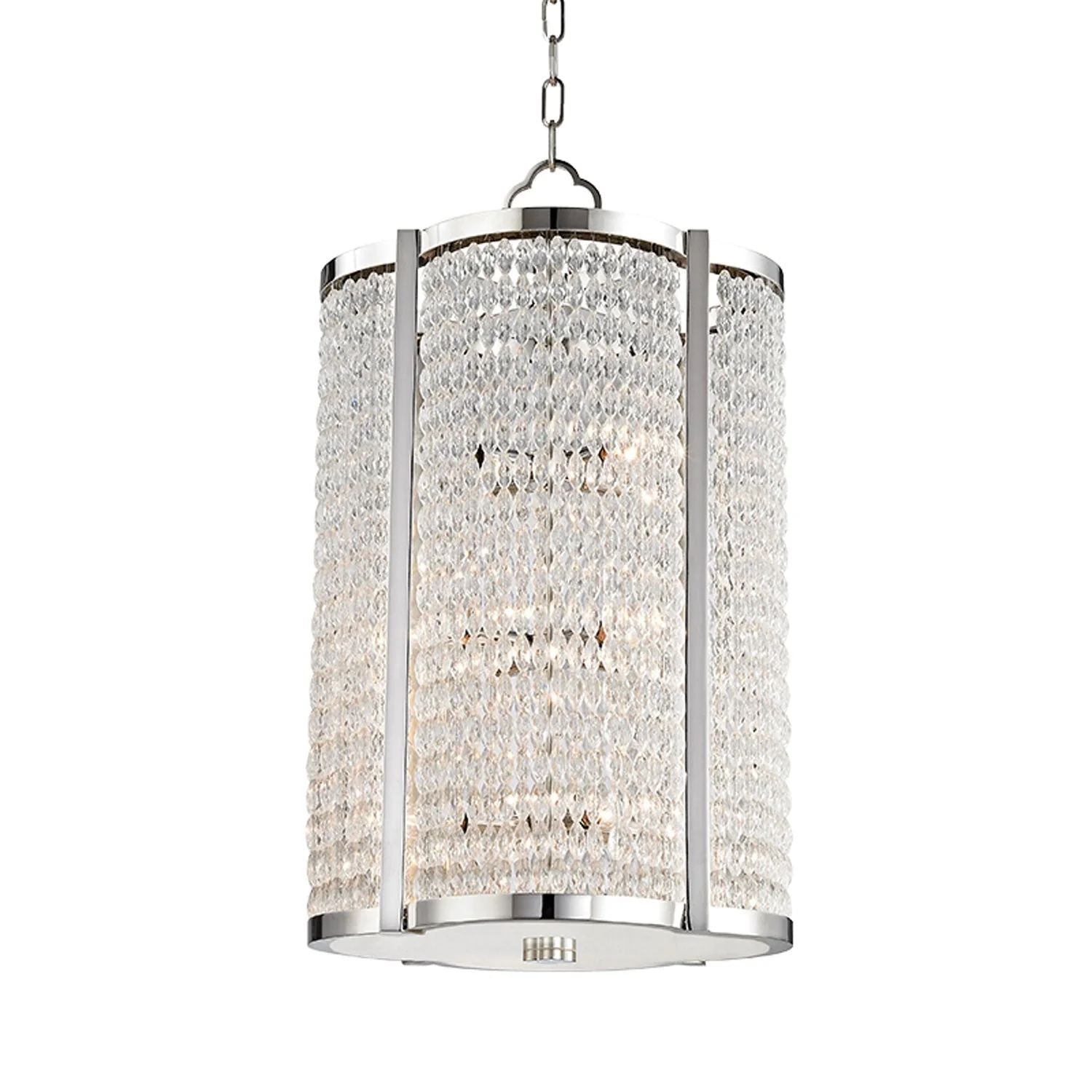 Polished Nickel 12-Light Pendant - Image 1