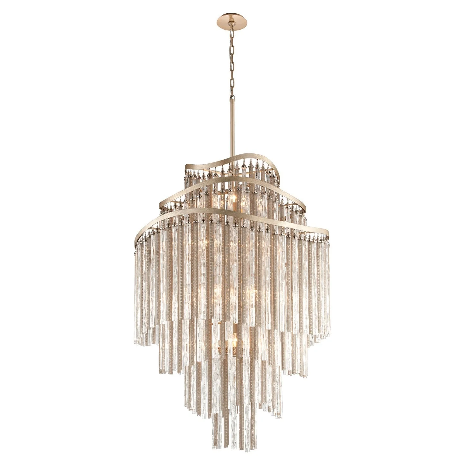 Silver Leaf 18-Light Pendant - Image 1