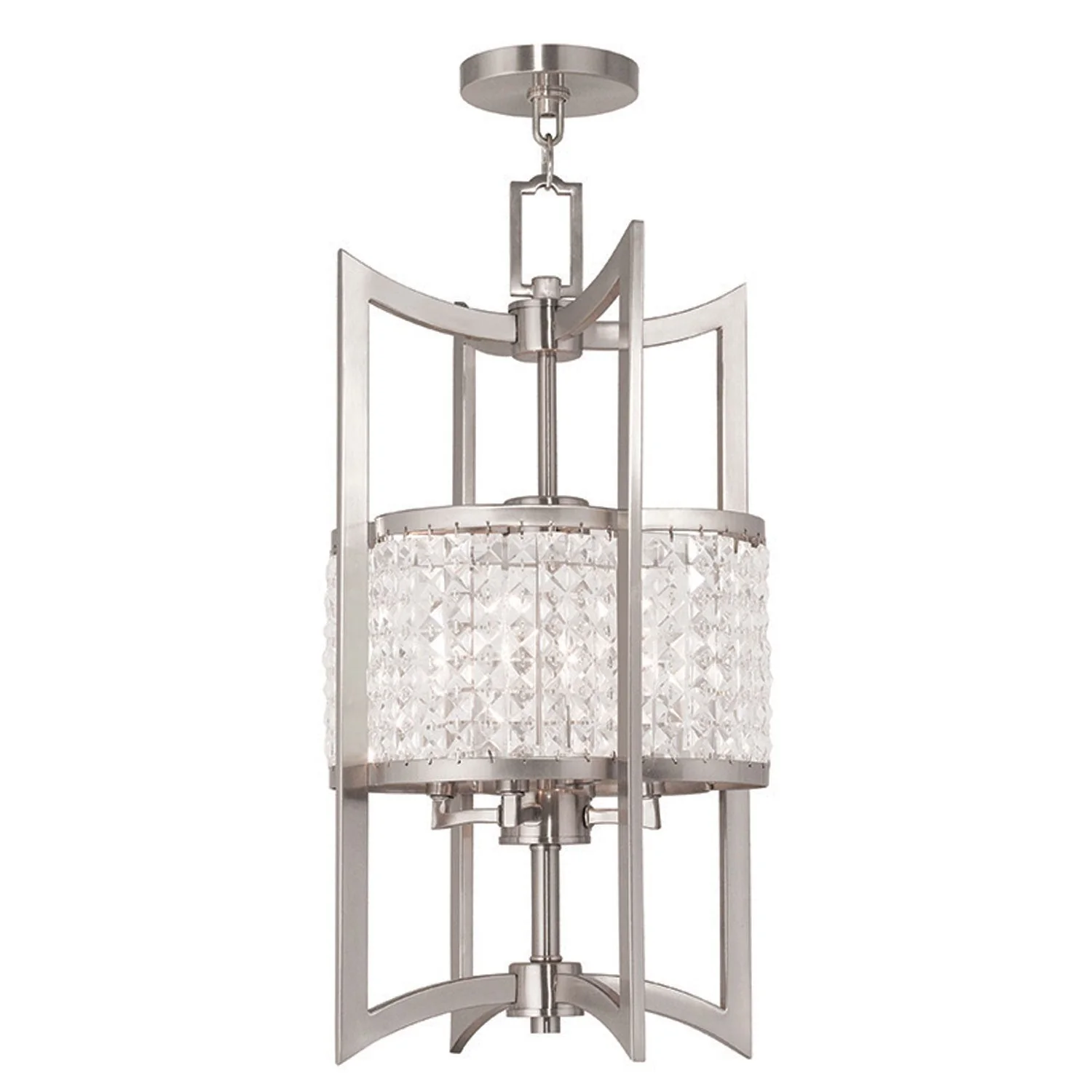 Grammercy Brushed Nickel 12-Inch Four-Light Pendant - Image 1