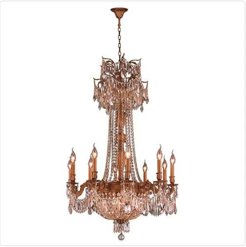 French Gold Fifteen-Light Chandelier - Image 1