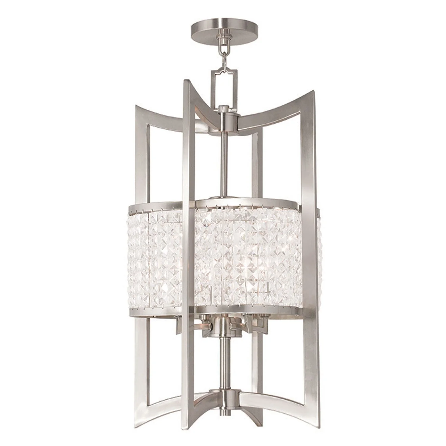 Grammercy Brushed Nickel 14-Inch Four-Light Pendant - Image 1