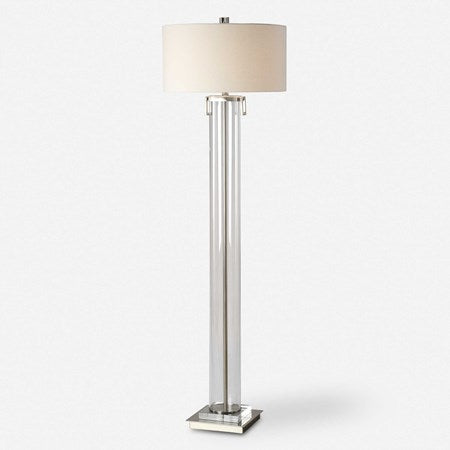 Uttermost Monette Acrylic Floor Lamp With Off-White Linen - Image 2