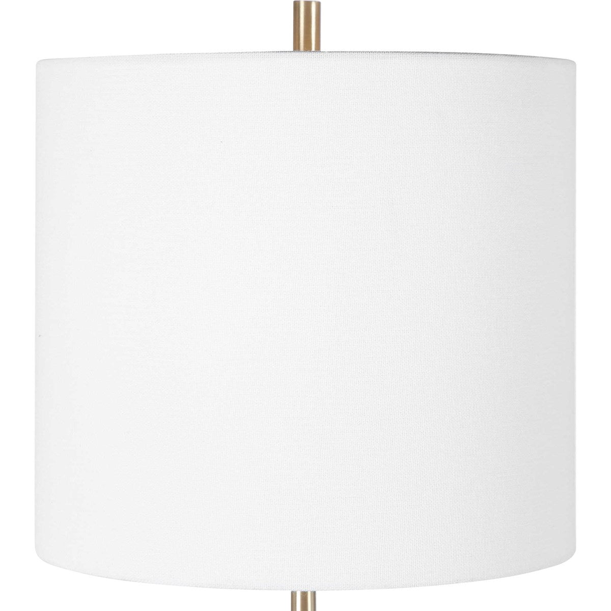 Uttermost Eloise White Marble Table Lamp With Linen Shade - Image 3