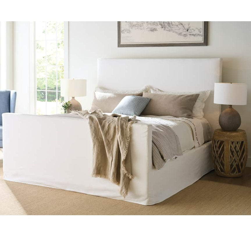Rowe Furniture Glenwood 62" High California King Size Slipcovered Bed ~ Available To Custom Order In All Fabrics - Image 2