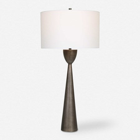 Uttermost Waller Table Lamp With White Linen Shade - Image 2