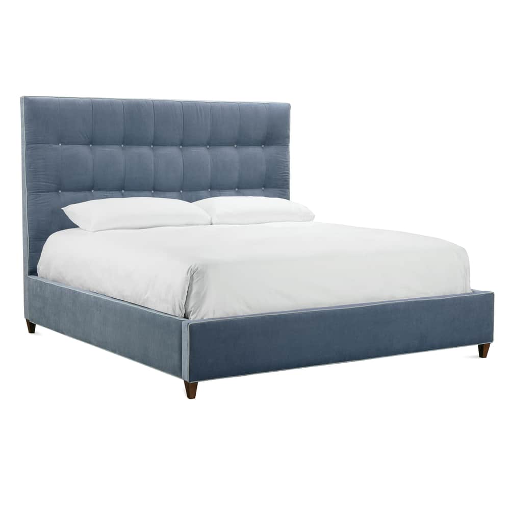 Rowe Furniture Wakefield 62" High King Size Tufted Bed ~ Available To Custom Order In All Fabrics - Image 1