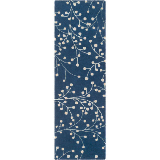 Surya Rugs Athena Collection Ink Blue & Tan Area Rug ATH-5156 - Image 3
