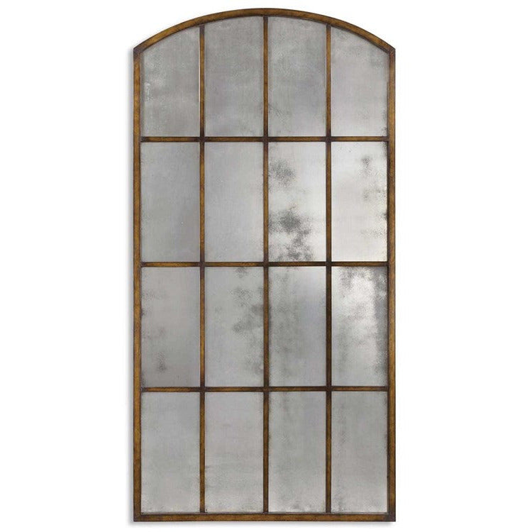 Uttermost Amiel Oversized Bronze Iron Arched Mirror - Image 3