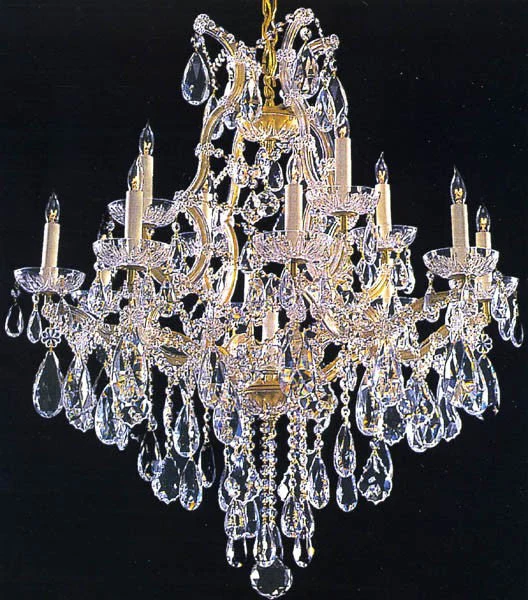 13 Light Maria Theresa chandelier dressed with 25% Full Lead crystal - Image 1