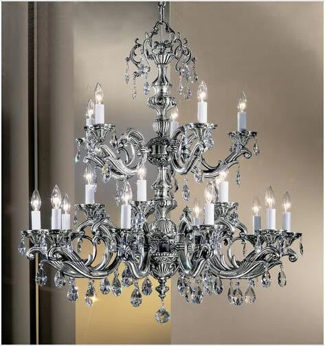 Silver Twenty-Light Chandelier - Image 1
