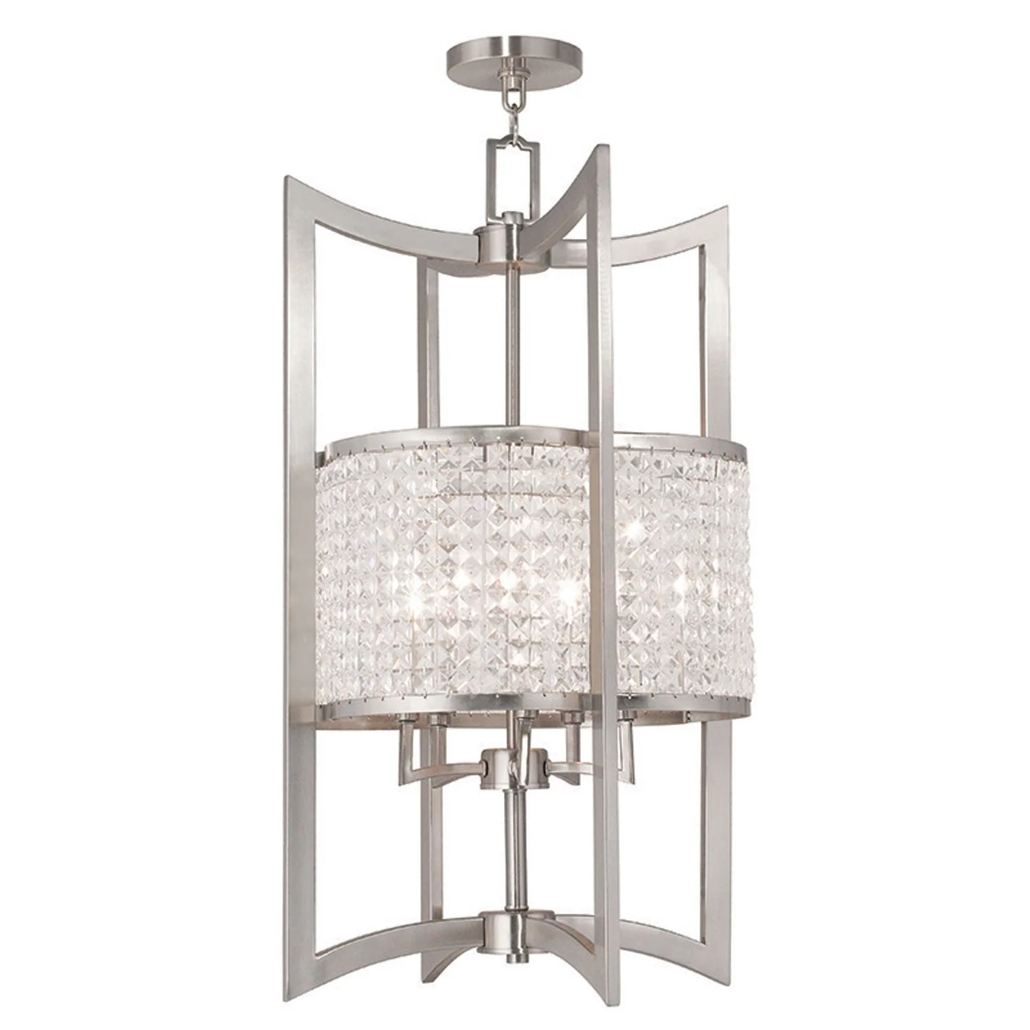 Grammercy Brushed Nickel 17-Inch Five-Light Pendant - Image 1
