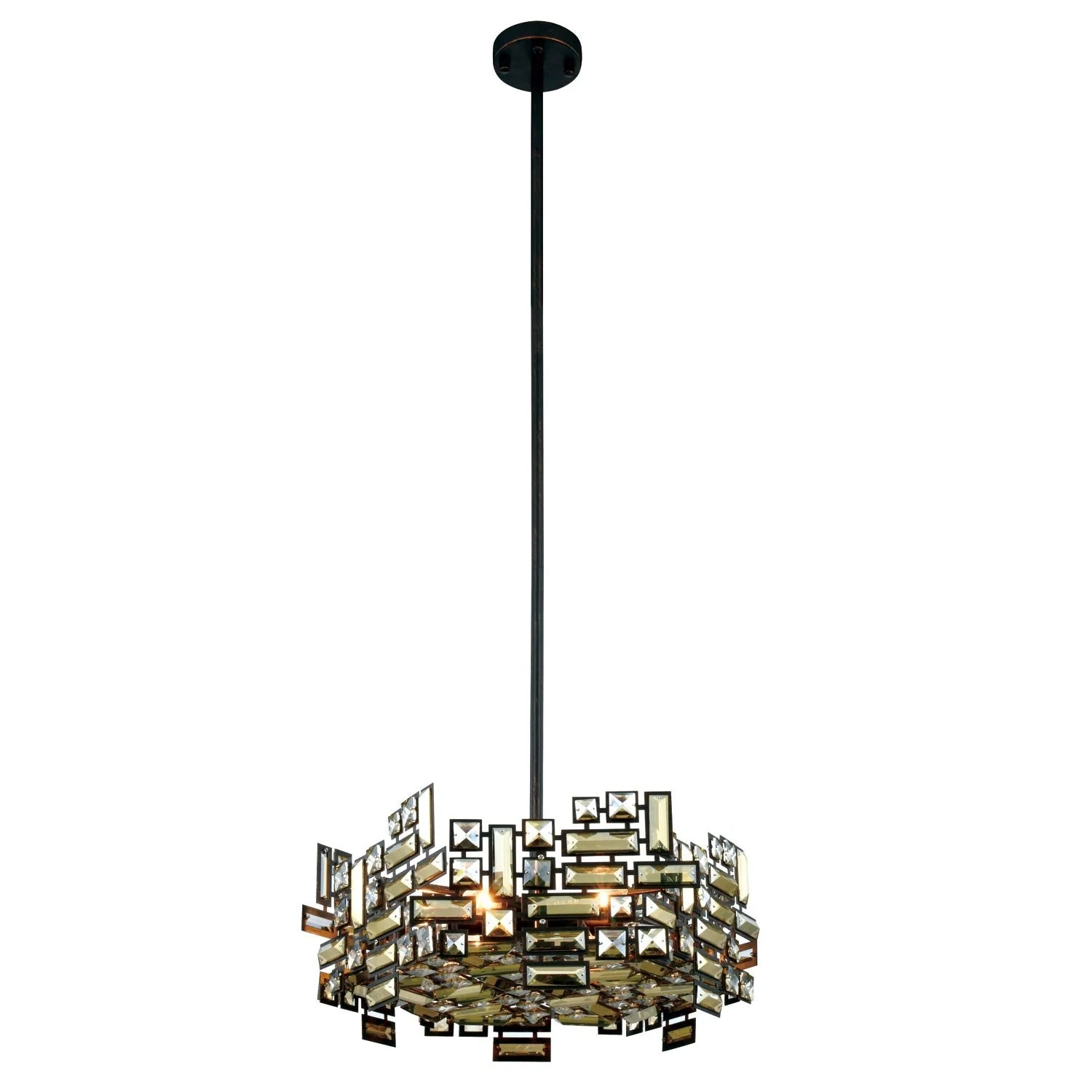 Picasso Dark Bronze 20-Inch Six-Light Pendant - Image 1