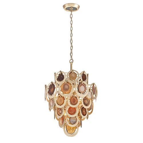 Gold Leaf Six-Light Pendant - Image 1