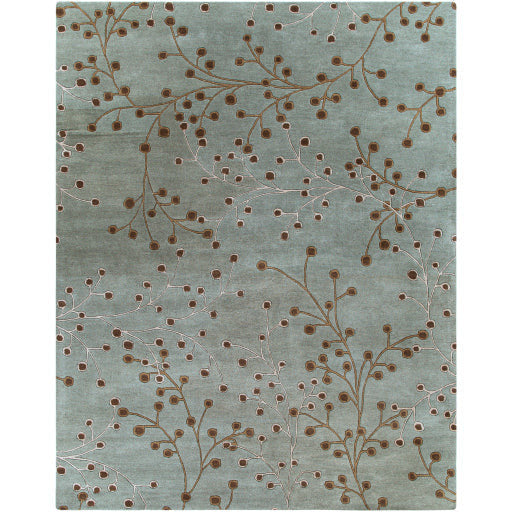 Surya Rugs Athena Collection Gray, Dusty Sage & Dark Brown Area Rug ATH-5058 - Image 3