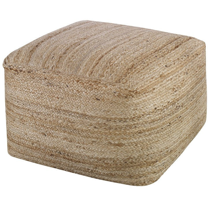 Uttermost Camden Braided Natural Hemp Pouf - Image 2
