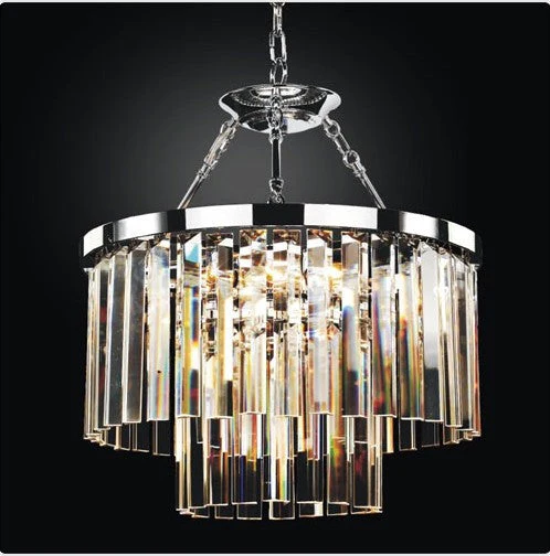 Chrome 10-Inch Convertible Chandelier - Image 1