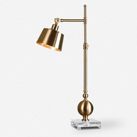 Uttermost Laton Brushed Brass Desk Lamp - Image 1