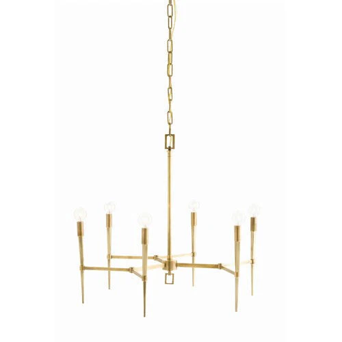 Six Light Chandelier with Tapered Arm - Image 1
